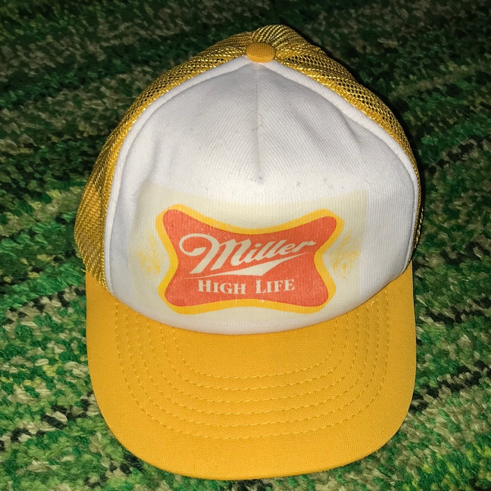 Miller High Life Yellow & White Trucker Hat